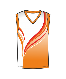 Майка 207 мужская без рукавов расцветка2 оранжевая